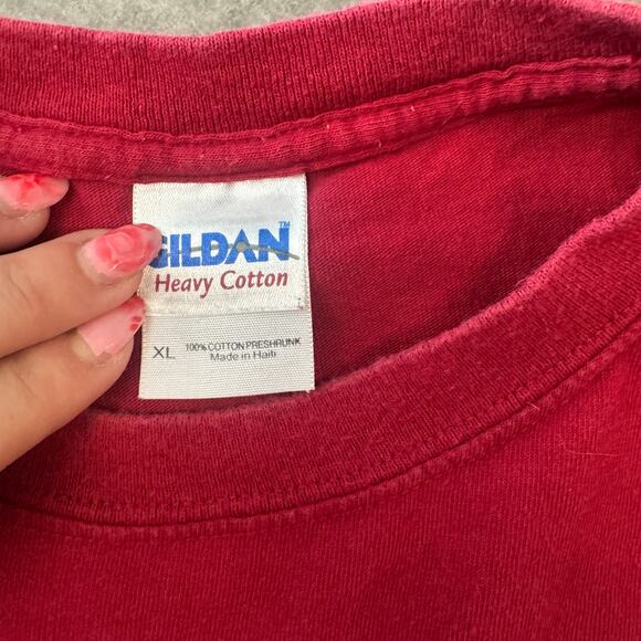 Vintage Y2K Pismo Beach Surf California Cotton Red Car Graphic Tee Men XL - Picture 3 of 5